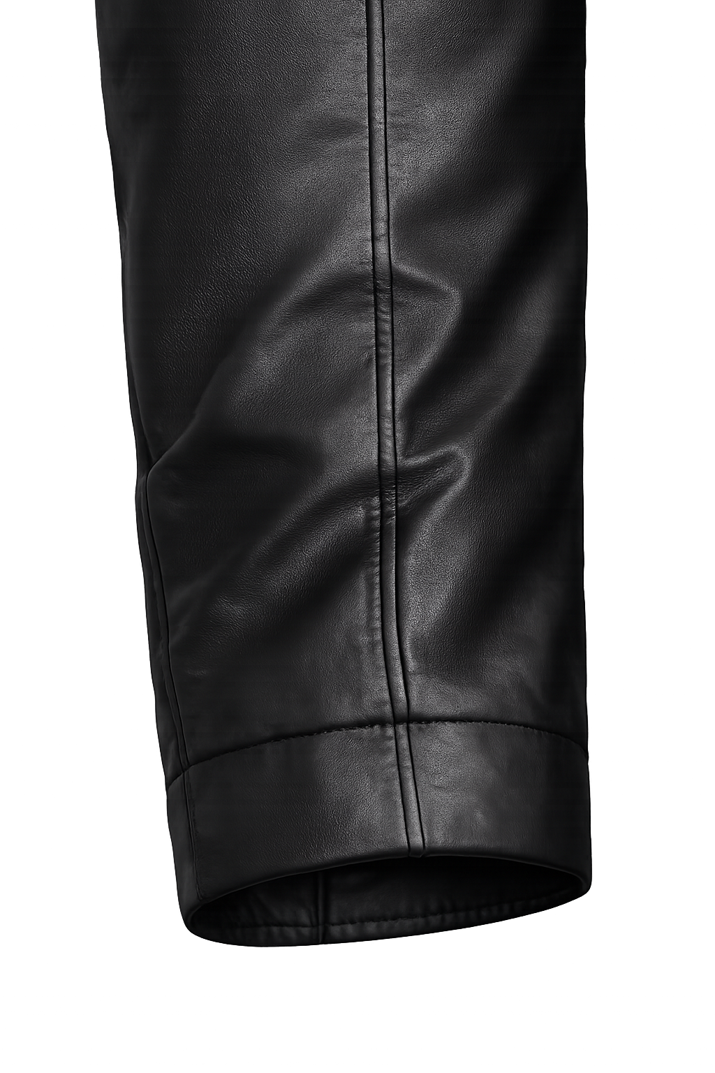Men's Black Viper Cowhide Leather Biker Jacket