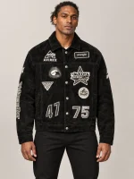 Men's Avirex X Wrangler Suede Trucker Jacket