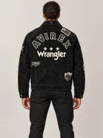 Men's Avirex X Wrangler Suede Trucker Jacket