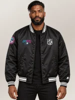 Men's Avirex X Starter Super Bowl Lx Leather Jacket