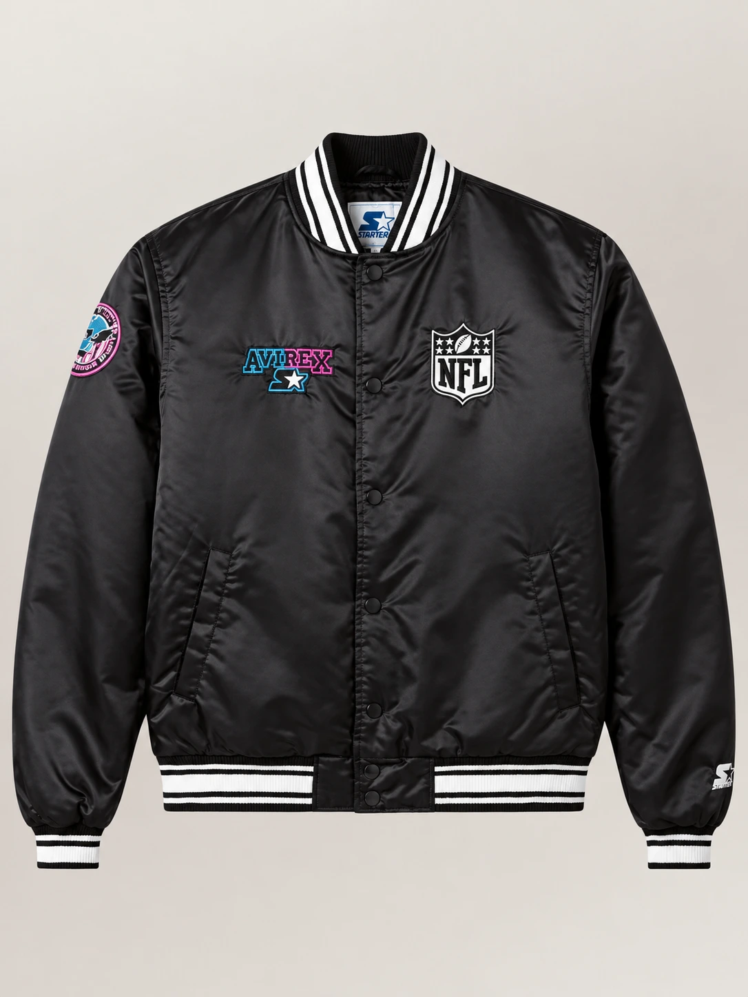 Men's Avirex X Starter Super Bowl Lx Leather Jacket