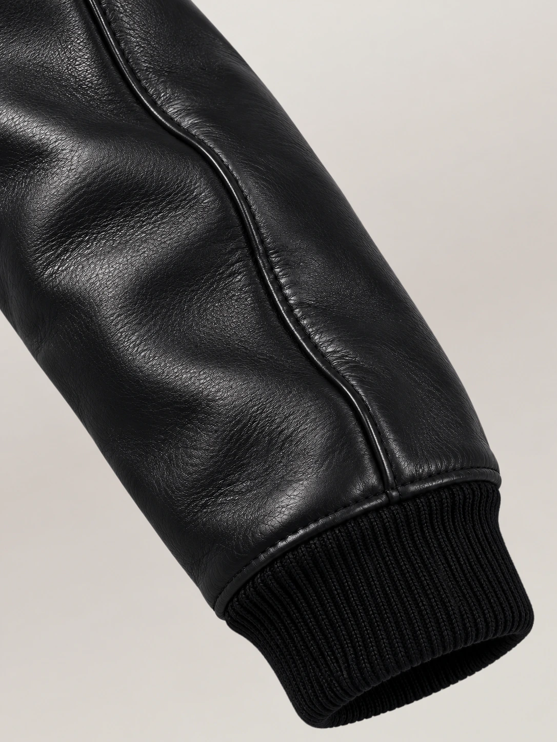 Women’s Avirex Cropped Icon Triple Black Bomber Jacket