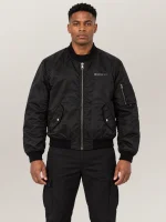 Men's Avirex Ma-1 Nylon Black Bomber Jacket