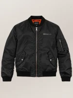 Men's Avirex Ma-1 Nylon Black Bomber Jacket