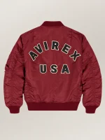 Men's Avirex Ma-1 Nylon Cabernet Bomber Jacket