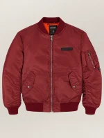 Men's Avirex Ma-1 Nylon Cabernet Bomber Jacket