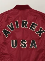 Men's Avirex Ma-1 Nylon Cabernet Bomber Jacket