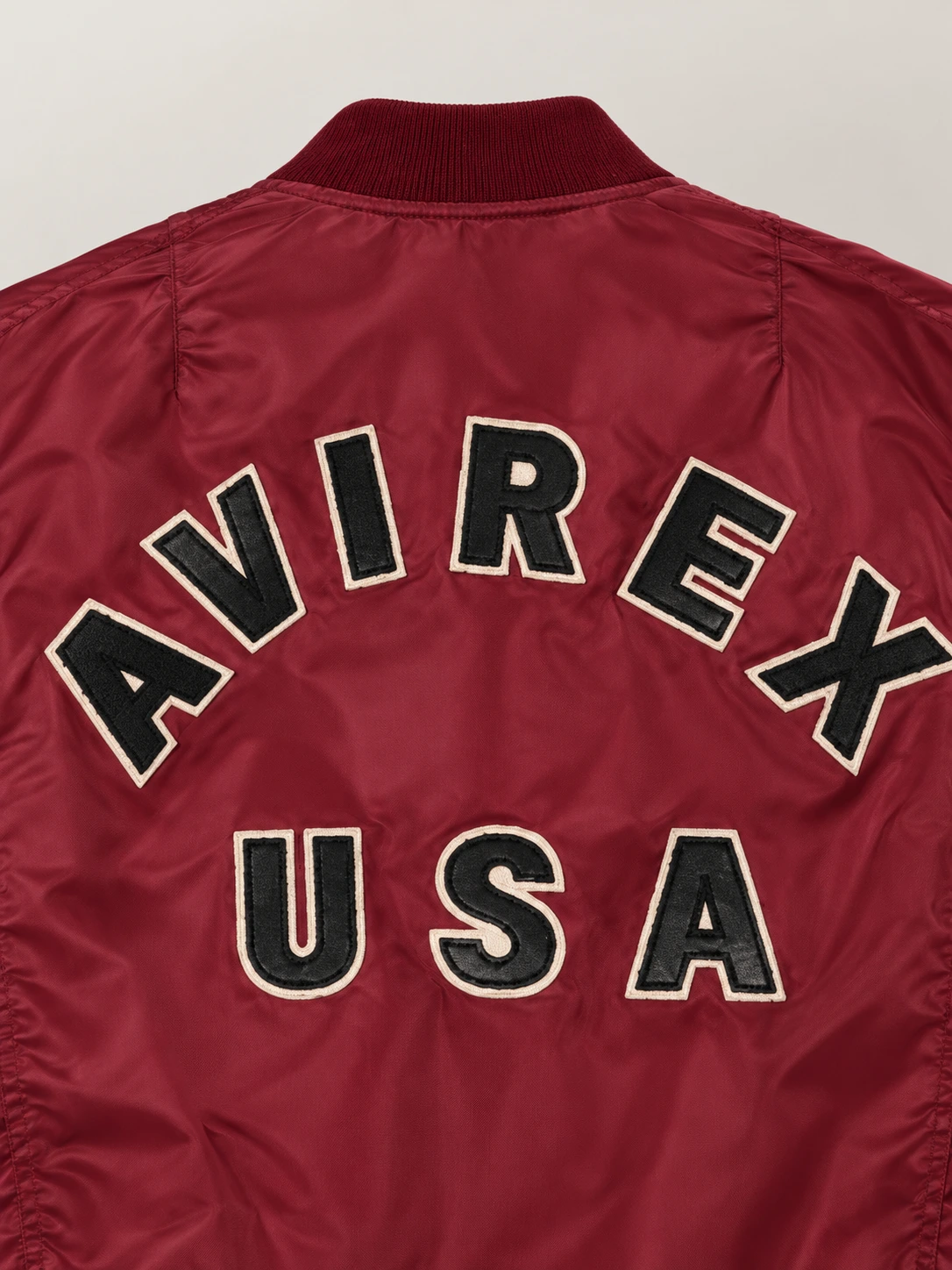 Men's Avirex Ma-1 Nylon Cabernet Bomber Jacket