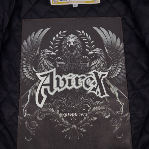 Men's Avirex Black Jacket Goth Jacket