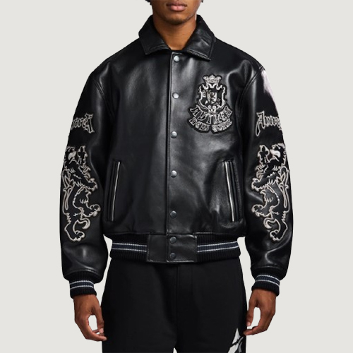 Men's Avirex Black Jacket Goth Jacket
