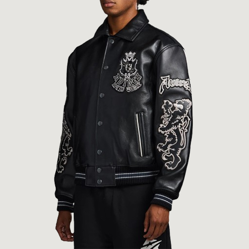 Men's Avirex Black Jacket Goth Jacket
