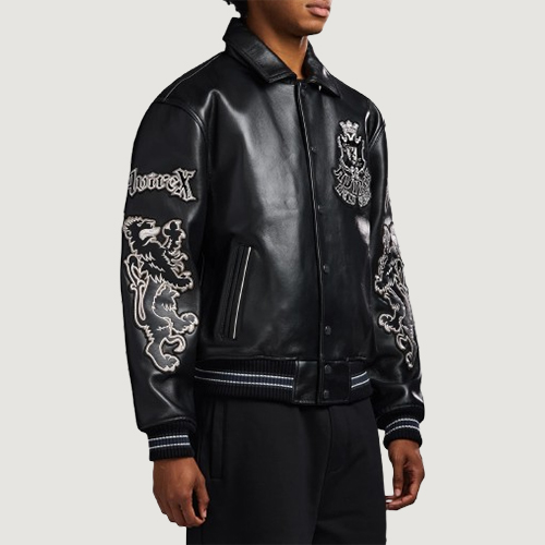Men's Avirex Black Jacket Goth Jacket