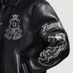 Men's Avirex Black Jacket Goth Jacket