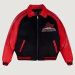 Men's Avirex Classic Wool Black Leather Varsity Jacket