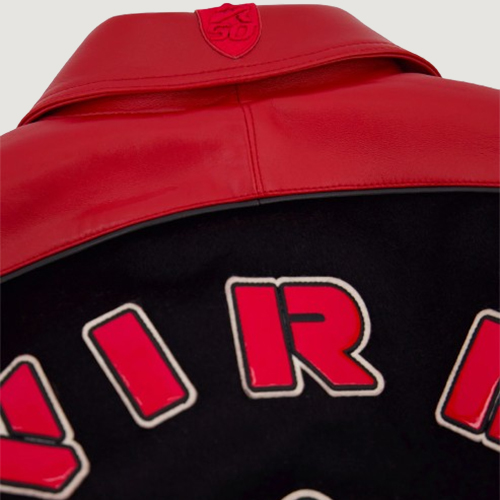 Men's Avirex Classic Wool Black Leather Varsity Jacket