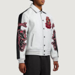 Men's Avirex Grey Violet 2 Tone Goth Jacket