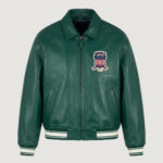 Men’s Avirex Real Leather Jacket Hunter Flight Bomber American Varsity