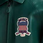 Men’s Avirex Real Leather Jacket Hunter Flight Bomber American Varsity
