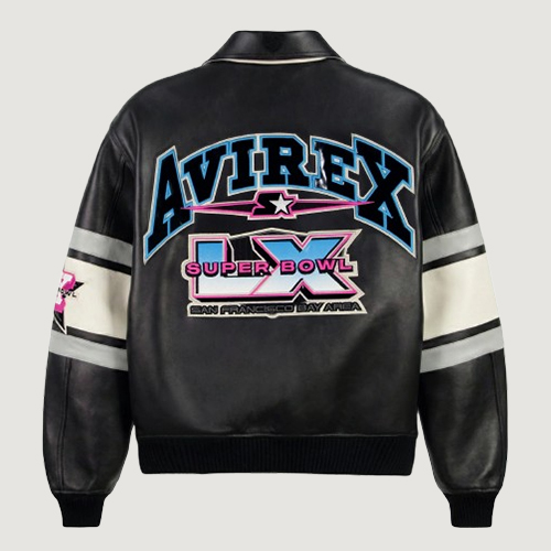 Men’s Avirex X Starter Super Bowl Lx Leather Jacket 2