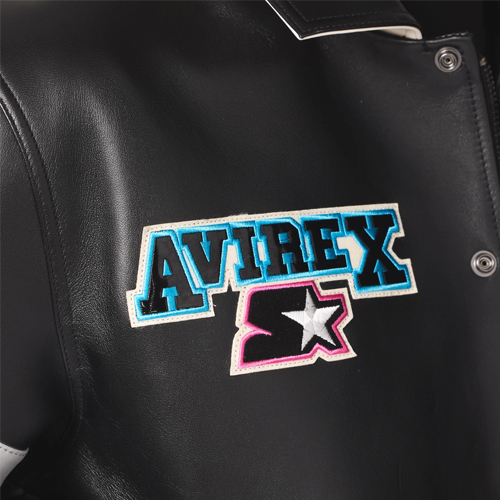 Men's Avirex X Starter Super Bowl Lx Leather Jacket