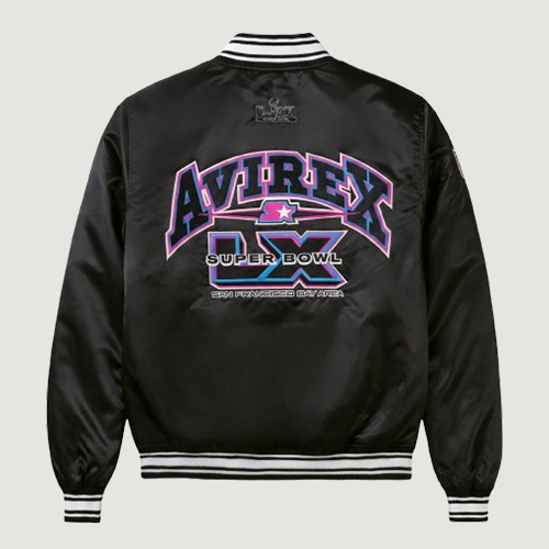 Men's Avirex X Starter Super Bowl Lx Satin Jacket