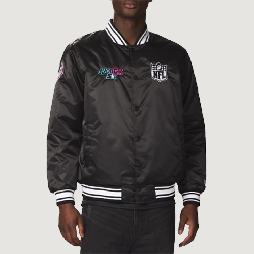 Men’s Avirex X Starter Super Bowl Lx Satin Jacket 3