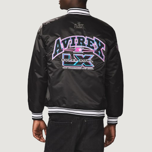 Men's Avirex X Starter Super Bowl Lx Satin Jacket