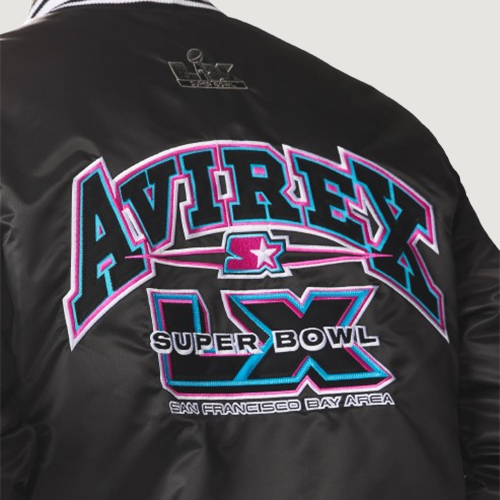 Men's Avirex X Starter Super Bowl Lx Satin Jacket