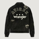 Men's Avirex X Wrangler Suede Trucker Jacket