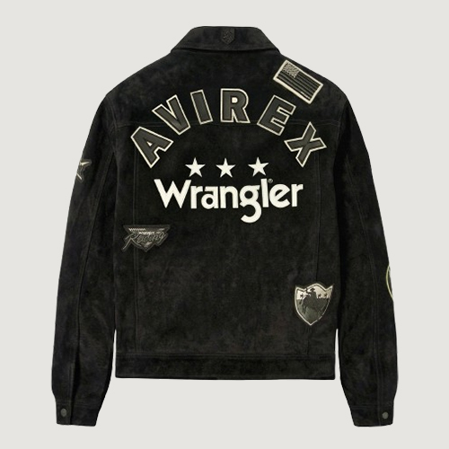 Men’s Avirex X Wrangler Suede Trucker Jacket 2