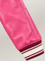 Women’s Avirex Cropped Icon Pink Bomber Jacket