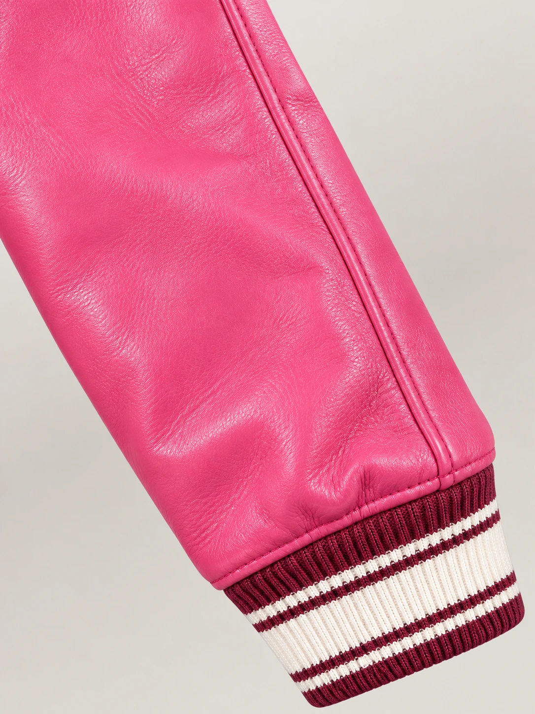 Women’s Avirex Cropped Icon Pink Bomber Jacket
