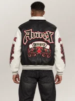 Men's Avirex Grey Violet 2 Tone Goth Jacket