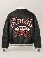 Men's Avirex Grey Violet 2 Tone Goth Jacket