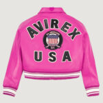 Women’s Avirex Cropped Icon Berry Bomber Jacket