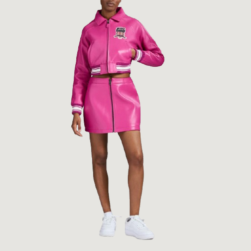 Women’s Avirex Cropped Icon Berry Bomber Jacket