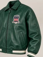Men’s Avirex Real Leather Jacket Hunter Flight Bomber American Varsity