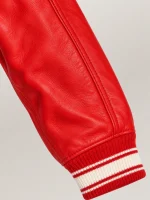 Women’s Avirex Cropped Icon Red Bomber Jacket