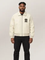 Men’s Avirex Real Leather Jacket Tofu Flight Bomber American Varsity