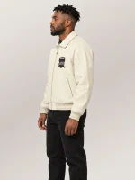 Men’s Avirex Real Leather Jacket Tofu Flight Bomber American Varsity