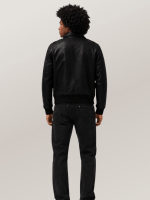 Men's Black Sheepskin Century A-2 Leather Jacket