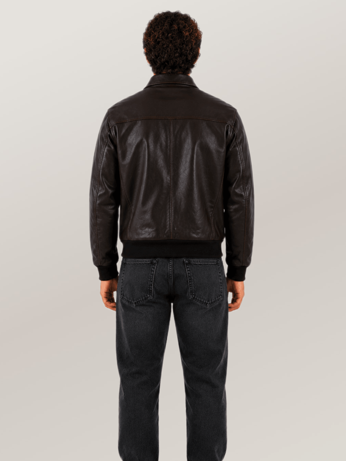 Men's Sheepskin Brown Mission A-2 Pilot’s Jacket