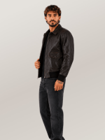 Men's Sheepskin Brown Mission A-2 Pilot’s Jacket