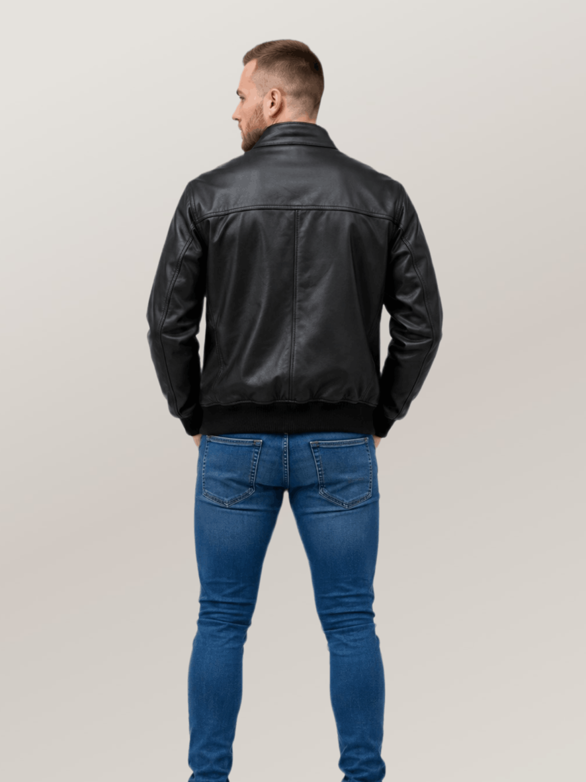 Men's Black Army Air Corp Leather Jacket