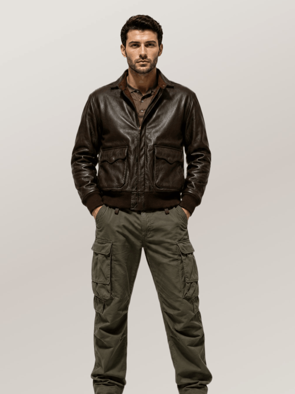 Men's Brown Flying Tigers Fighter Group Jacket