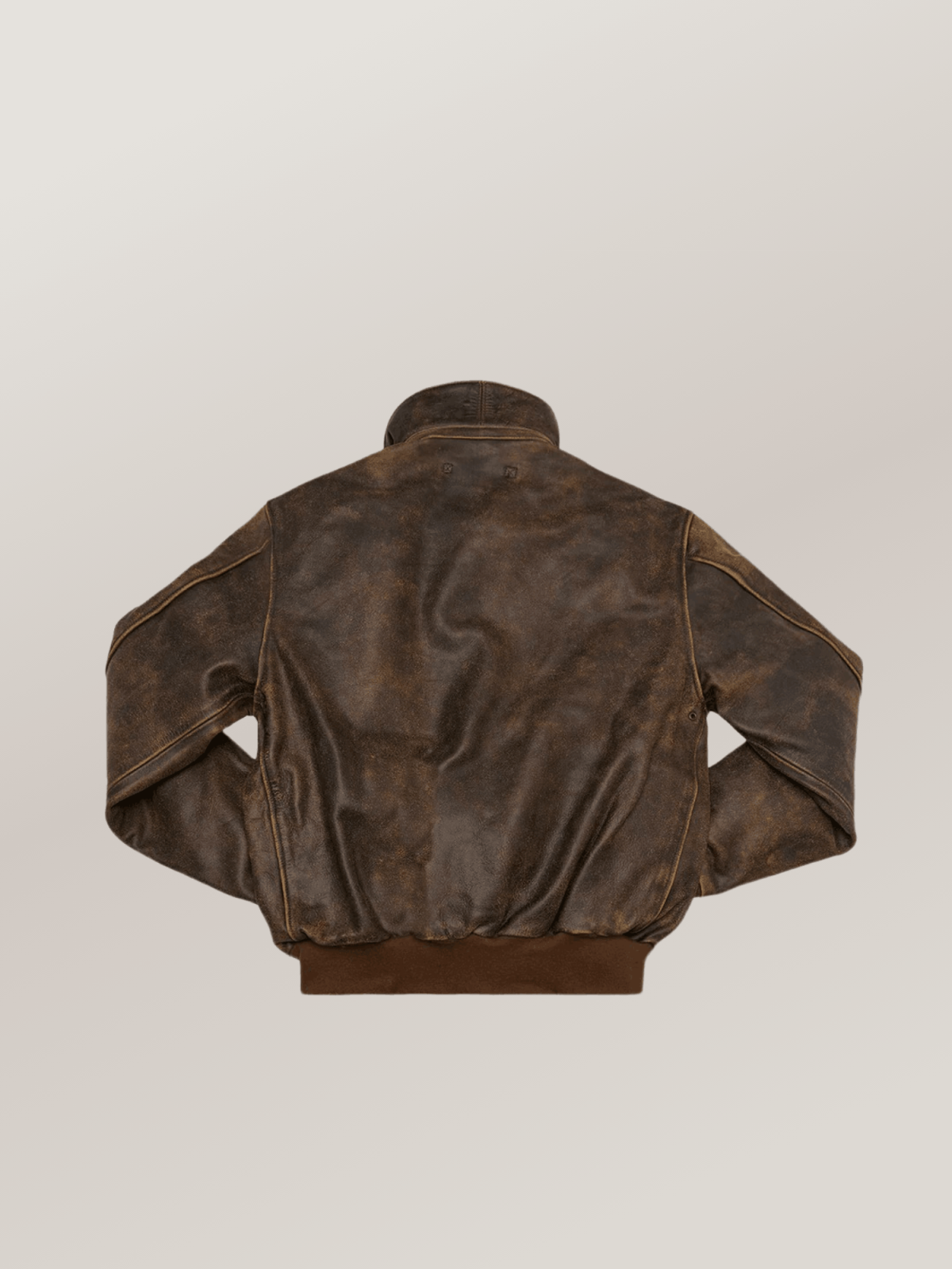 Men's Dark Brown Cowhide Battleworn A-2 Leather Jacket