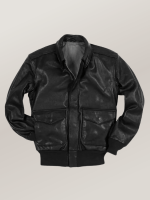 Men's Black Sheepskin Century A-2 Leather Jacket