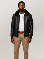 Men's Black Flight Leather Jacket