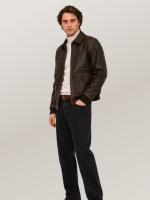 Men's Brown Mustang A-2 Leather Jacket
