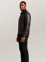 Men's Brown Open Road Moto Leather Jacket